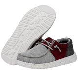 Hey Dude Youth Wally Tri Varsity Crimson