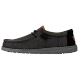 Hey Dude Men's Wally Grid Black Shoes