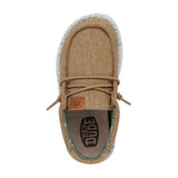 Hey Dude Wally Toddler Washed Canvas Walnut Shoes