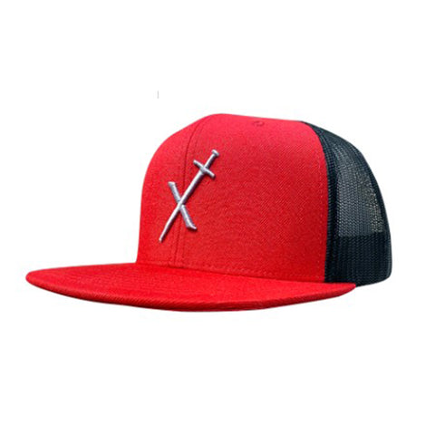 Fast Back Red/Black Mesh Cap