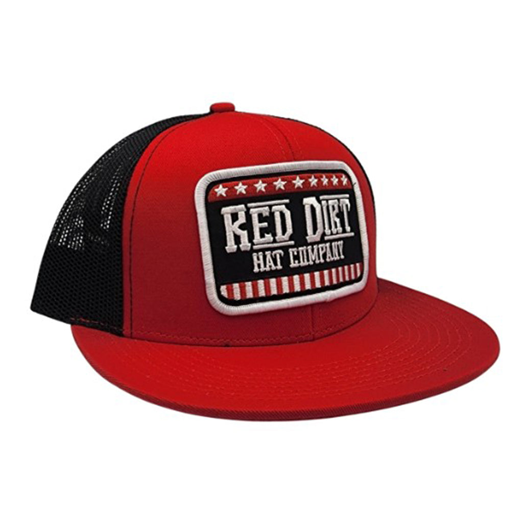 Red Dirt Youth Stars & Stripes Red & Black Cap