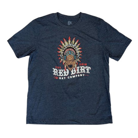 Red Dirt Unisex Buffalo Head Dress T-Shirt