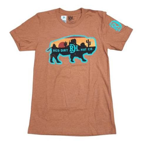 Red Dirt Unisex Orange Billboard Buffalo T-Shirt