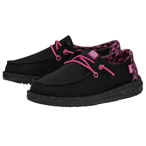 Hey Dude Youth Wendy Batik Geo Black/Pink