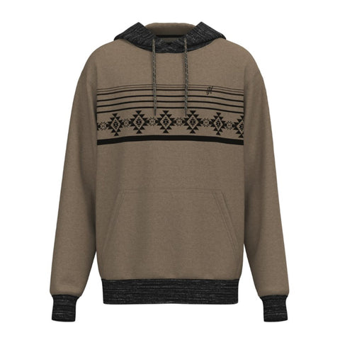 Hooey Men's Taos Tan Black Pattern Hoodie