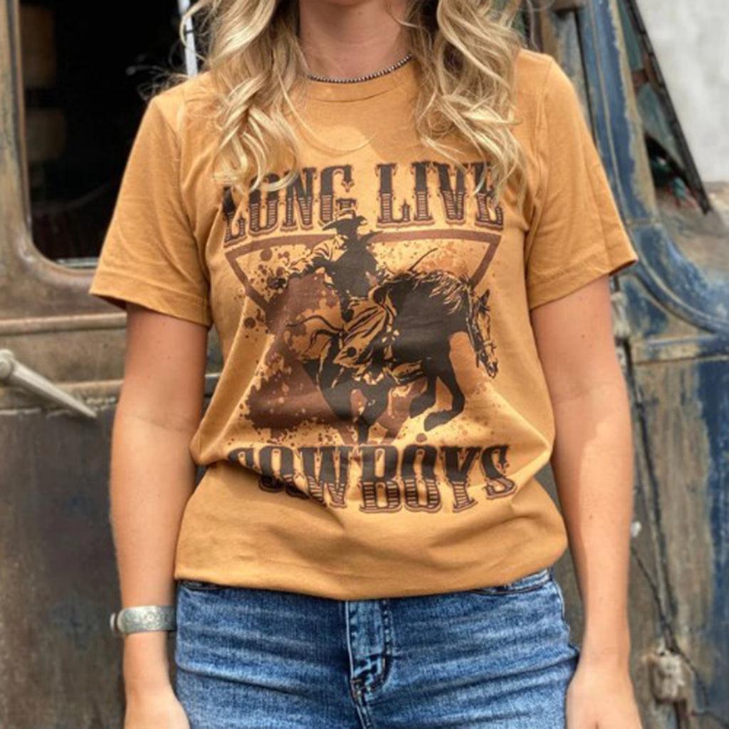 J Forks Women's Long Live Cowboys Tee