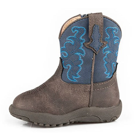 Roper Infant Brown/Navy Western Boots