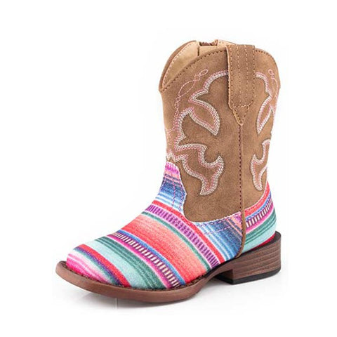 Roper Kid's Serape Glitter Boots