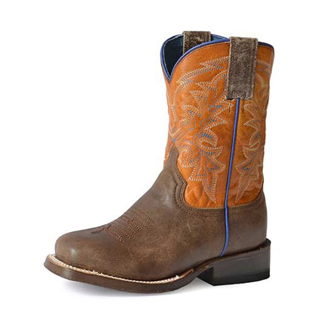 Roper Kid's Vintage Brown/Tan Western Boots