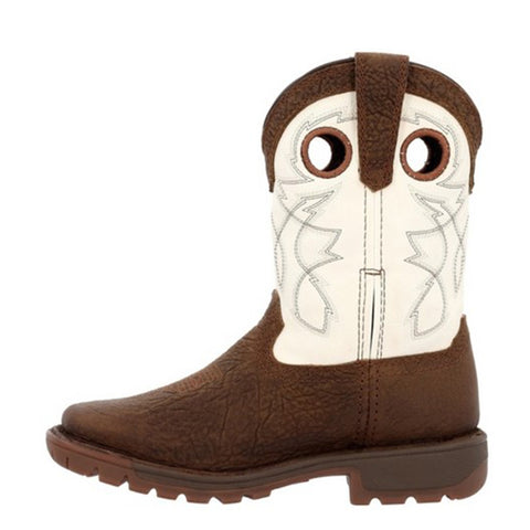 Rocky Kid's Brown/Off-White Boots