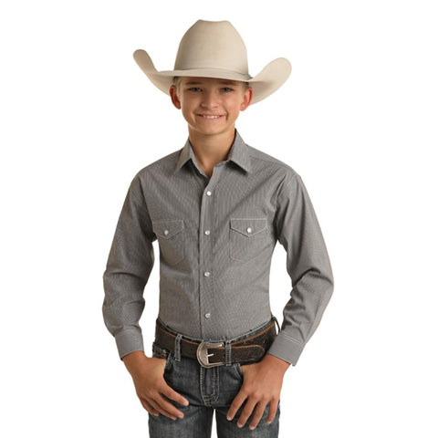 Panhandle Youth Charcoal Snap Shirt