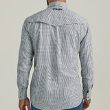 Wrangler Men's Black/Grey Plaid Shirt