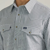 Wrangler Men's Black/Grey Plaid Shirt