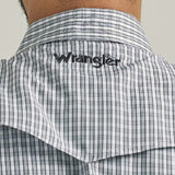 Wrangler Men's Black/Grey Plaid Shirt