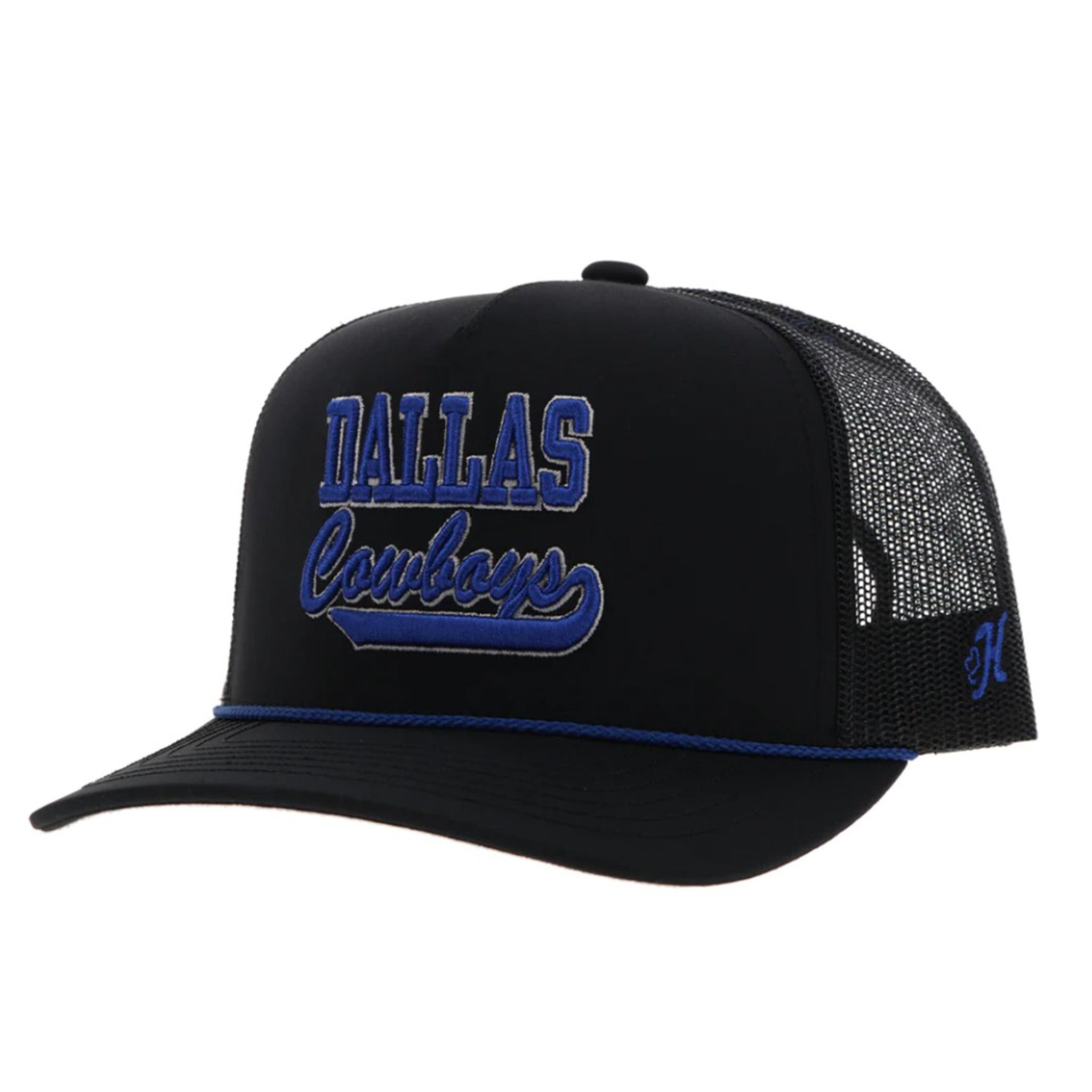 Chapeau Dallas Cowboy Noir - Chapeaux en jean pour femmes- Raceu Hats