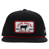 Hooey John Wayne Black/Red/White Cap