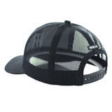 The Steel Kids Cap from Bex is black with a black mesh back, and a white Bex logo on the front.