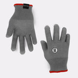 Large/XLarge Gray Bex Roping Glove. They feature a white Bex logo on top and a red strip at the base.