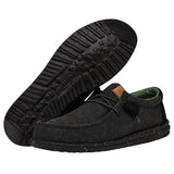 Hey Dude Men's Wally Wash Canvas Black