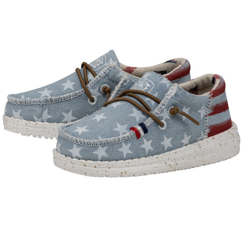 Hey Dude Toddler Wally American Denim Star