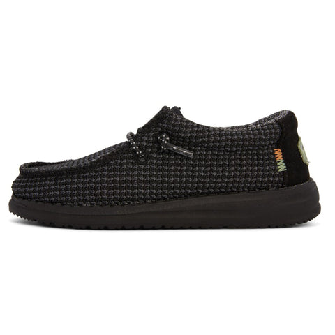 Hey Dude Youth Wally Sport Mesh Black