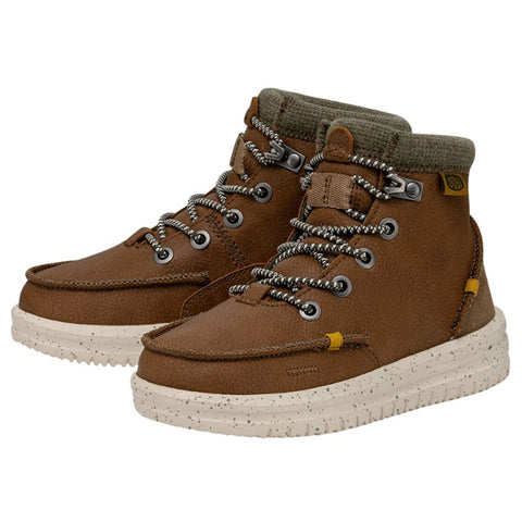 Hey Dude Youth Bradley Leather Walnut