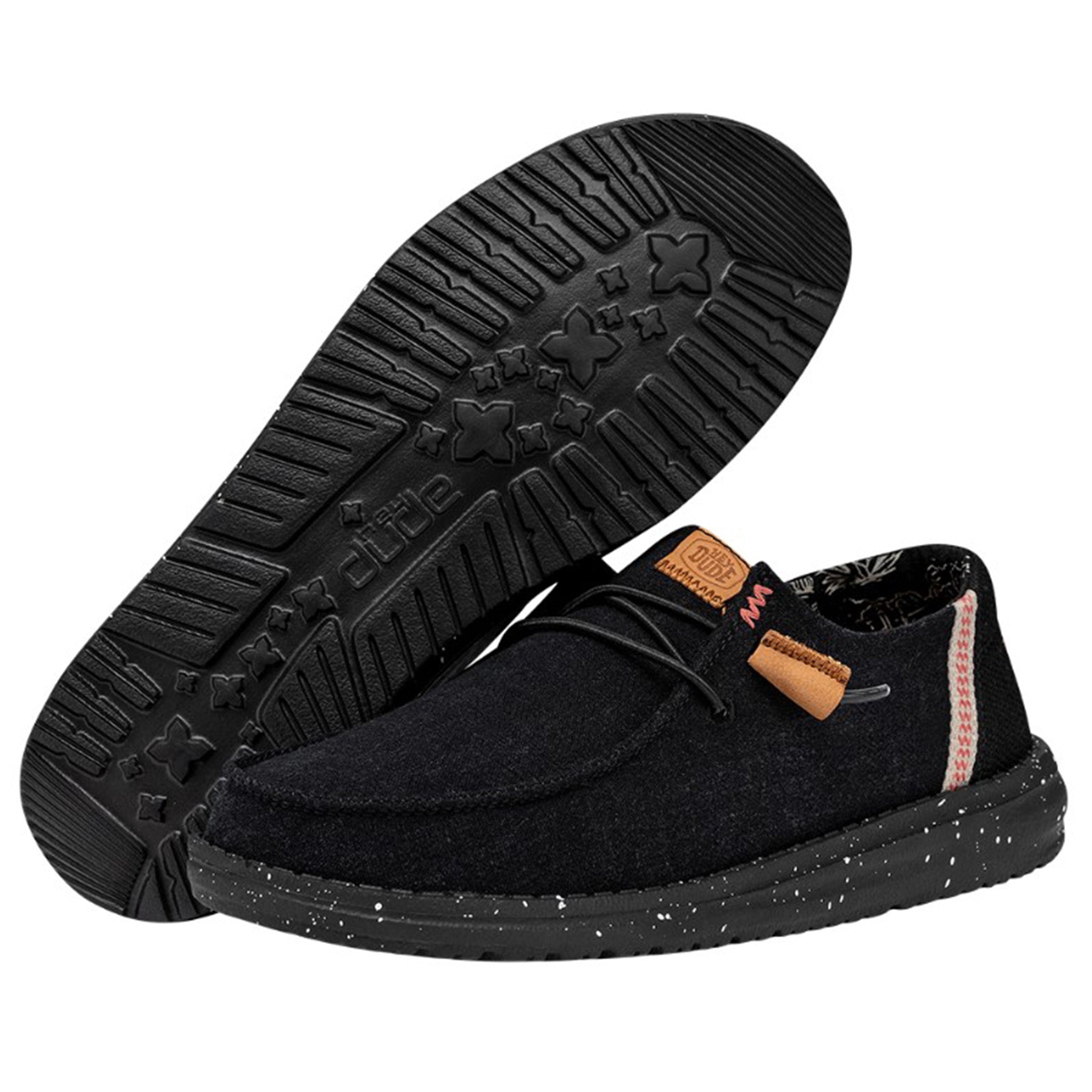 (取寄) ヘイ デュード レディース ウェンディ ウォッシュド キャンバス Hey Dude women Hey Dude Wendy Washed Canvas Black Hey Dude Wendy Washed Canvas Black