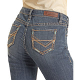 Rock & Roll Denim Women's Petal Stitch Embroidered Jean