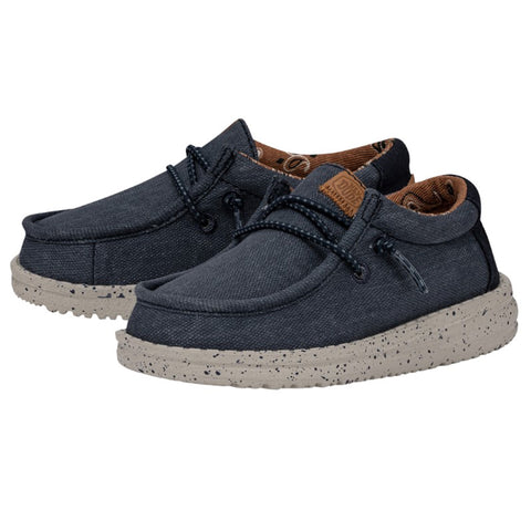 Hey Dude Toddler Wally Washed Canvas Navy