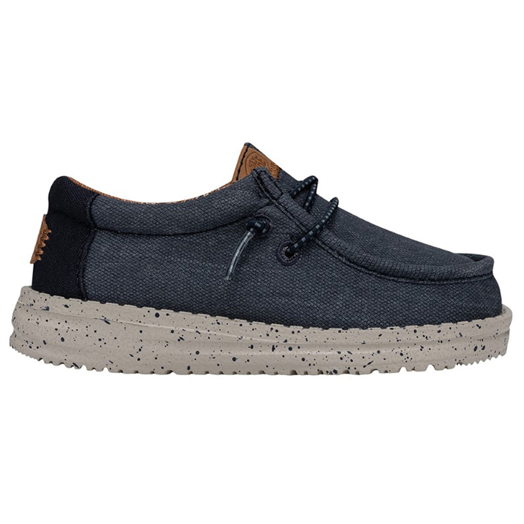 Scarpe Hey Dude Wally Youth - Canvas Lavato Per Bambini Comode - Foto 9