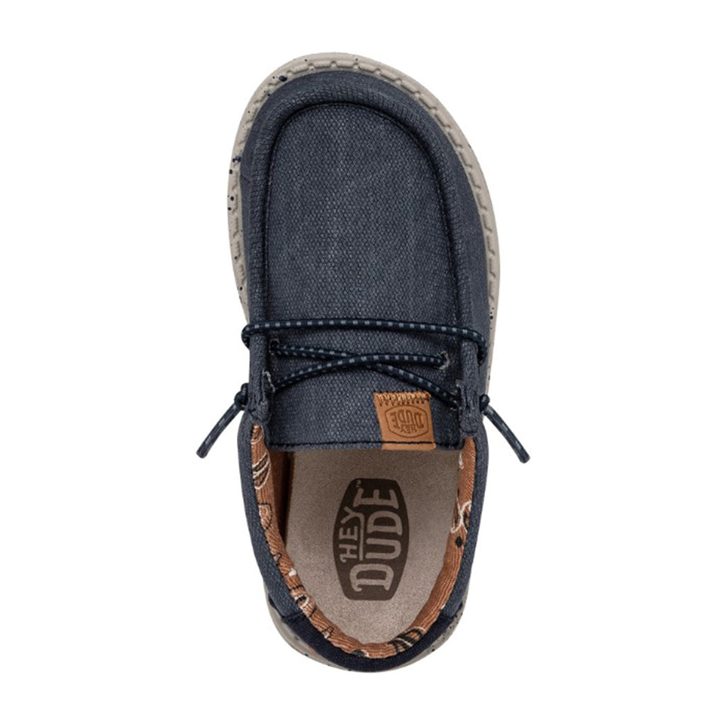 Scarpe Hey Dude Wally Youth - Canvas Lavato Per Bambini Comode - Foto 1