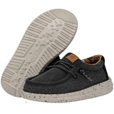 Hey Dude Toddler Wally Washed Canvas Black