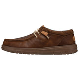 Hey Dude Men's Wally Grip Leather Brown