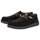 Hey Dude Men's Wally Grip Leather Black