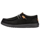 Hey Dude Men's Wally Grip Leather Black