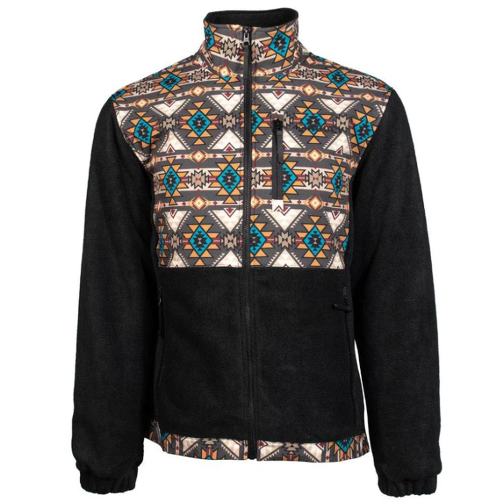 Hooey Youth Brown & Tan Aztec Fleece
