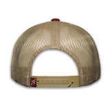 Rope Smart Red Aztec Leather Patch Cap