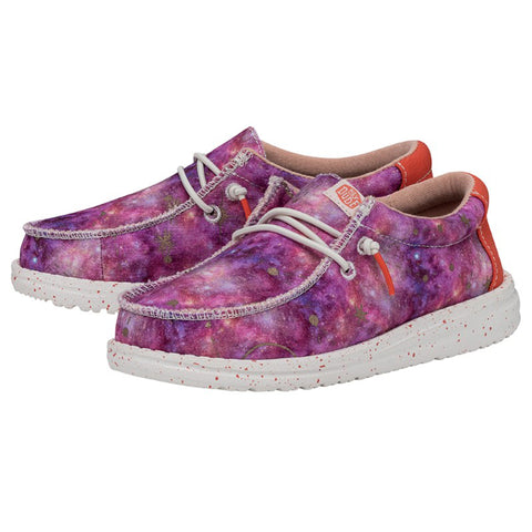 Hey Dude Wally Youth Galaxy Pink Multi