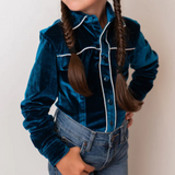 Ranch Dress'n Girl's Deep-Sea Velvet Long Sleeve