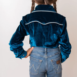 Ranch Dress'n Girl's Deep-Sea Velvet Long Sleeve