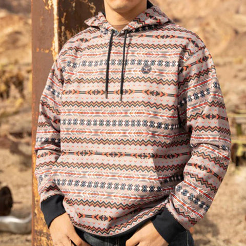 Hooey Men's Mesa Navy Aztec Hoody