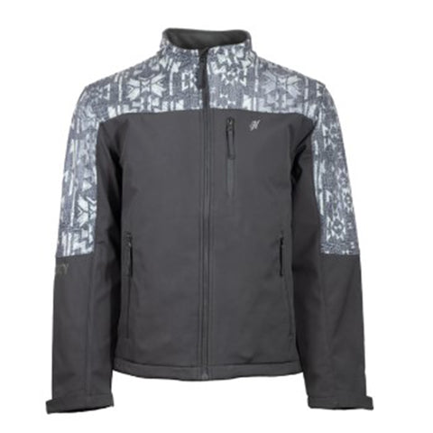 Hooey Youth Charcoal/Aztec Soft Shell Jacket