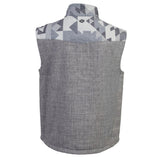 Hooey Men's Grey/Aztec Softshell Vest