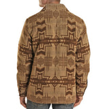 Powder River Outfitters Men's Tan Aztec Wool Coat