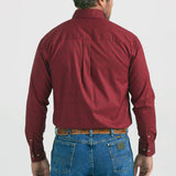 Wrangler Men's George Strait Red Print Shirt