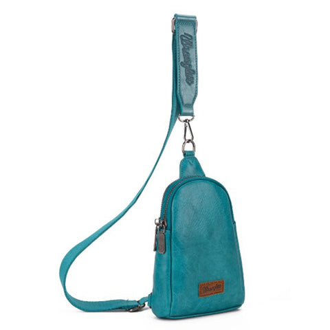Wrangler Turquoise Crossbody Sling Bag
