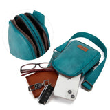 Wrangler Turquoise Crossbody Sling Bag