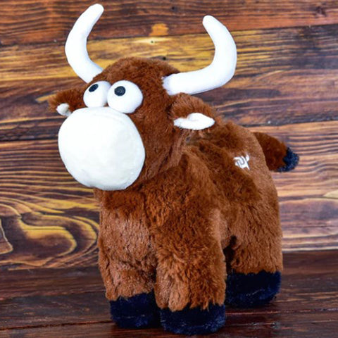 Cowboy Hardware Brown Plush Bull