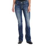 Rock & Roll Women's Med Wash Riding Denim