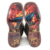 Tin Haul Men's Brown/Green Ruff & Tumble Boots